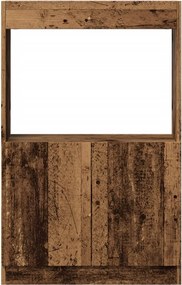 vidaXL Ντουλάπι Όψη Παλαιού Ξύλου 63x33x100 εκ. Επεξεργασμένο Ξύλο