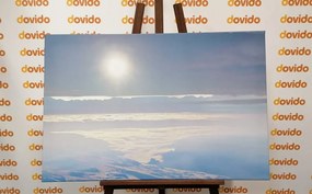 Εικόνα βουνά λουσμένα στο φώς του ήλιου - 90x60
