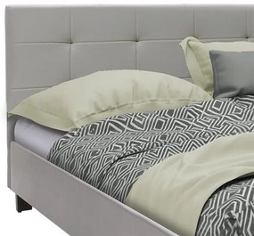 Κρεβάτι Mago διπλό pu γκρι ματ 150x200εκ 157x213x88 εκ.