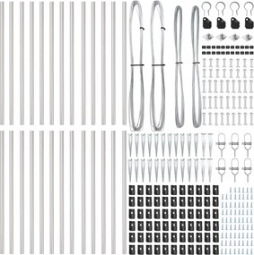 vidaXL Στύλος Περιφράξεων 26 pcs Γκρι 3,2 x 3,2 x 105 εκ