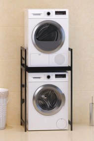 Ντουλάπι Πλυντηρίου Μαύρο CLEZUDE 70x60x116