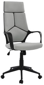 ΚΑΡΕΚΛΑ ΓΡΑΦΕΙΟΥ ANIVIA HM1073.21 ΓΚΡΙ & ΣΚΕΛΕΤΟ ΜΑΥΡΟ 64x61x127 cm