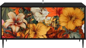 vidaXL Ντουλάπι TV GENNEP 102 x 33 x 51 εκ Μαύρη Δρυς