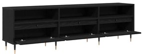vidaXL Ντουλάπι τηλεόρασης  Μαύρη Δρυς 150x30x44.5 εκ. Επεξεργασμένο Ξύλο