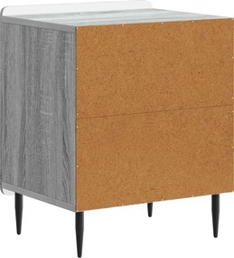 vidaXL Κομοδίνο 2 τεμ. Γκρι Sonoma 43 x 34,5 x 52 εκ