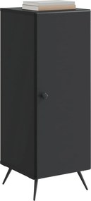 vidaXL Πλαϊνό γραφείο Μαύρο 33 x 34,5 x 90 εκ Επεξεργασμένο Ξύλο