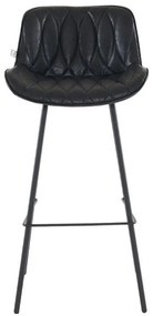 Σκαμπό Μπάρ FL2033 Fylliana Καφέ - Aνθρακί - Μαύρο 48x50x101 εκ. 2αδα