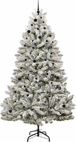 vidaXL Τεχνητό Χριστουγεννιάτικο Δέντρο Πράσινο και Λευκό 270 cm