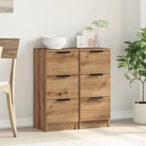 Sideboards 2 τεμάχια Artisan Oak 30x30x70cm Κατασκευασμένο ξύλο 856958