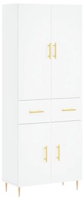 vidaXL Ντουλάπι Λευκό 69,5x34x180 εκ. από Επεξεργασμένο Ξύλο