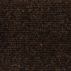 vidaXL Πατάκια Σκαλιών Αυτοκόλλητα 15 τεμ. Καφέ Ορθογώνια 76x20 εκ.