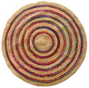 Στρογγυλό Χαλί Καλοκαιρινό (Φ150) Polcarpet Jute Multy Natural