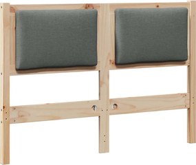 vidaXL Κεφαλάρι Άλλο Καφέ 135 cm Μασίφ ξύλο πεύκου