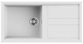 Νεροχύτης κουζίνας BEST 480 White 96 ELLECI 100x51cm