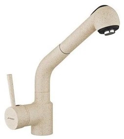 Pyramis Balata Classic Μπαταρία Κουζίνας Αναμεικτική Dark Beige Με Κεραμικό Δίσκο και Εκτεινόμενο Ντούς