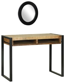 vidaXL Καθρέφτης με Τουλάπι 100x50x75 εκ Solid Rough Wood Mango