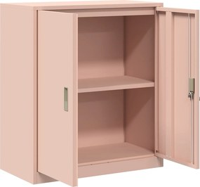 vidaXL Ντουλάπι αποθήκευσης Ροζ 80 x 40 x 90 εκ Ατσάλι