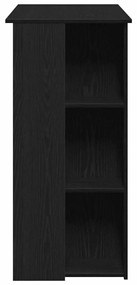 vidaXL Τραπέζι μπαρ Μαύρη δρυς 102 x 50 x 103.5 εκ. Επεξεργασμένο ξύλο