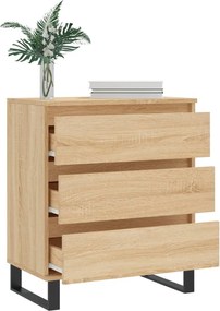 vidaXL Συρταριέρα Sonoma Δρυς 60x35x70 εκ. Επεξεργασμένο Ξύλο