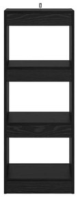 vidaXL Βιβλιοθήκη Μαύρη δρυς 40 x 30 x 103 εκ. Επεξεργασμένο ξύλο