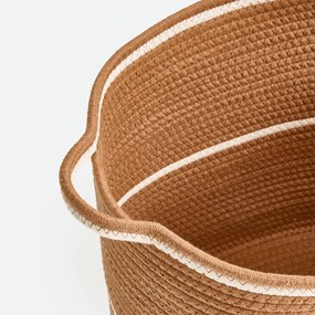 Σετ 3 ορθογώνια καλάθια από βαμβάκι, Kesia