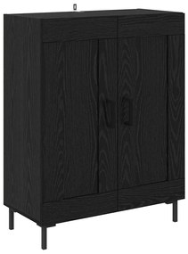 vidaXL Highboard 2 pcs Μαύρη Οξυά Επεξεργασμένο ξύλο