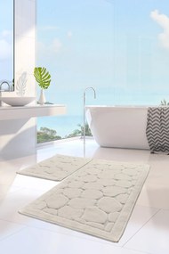 Bathmat Set (2 Pieces) Lino - Ecru Multicolor