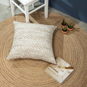Μαξιλαροθήκη Διακοσμητική Δαπέδου Vicenza 02 Beige Teoran 65Χ65 Cotton-Polyester