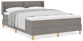 vidaXL Κρεβάτι με Σπαστό Στρώμα σε Ταμπά, 140 x 190 cm, Υφάσματος