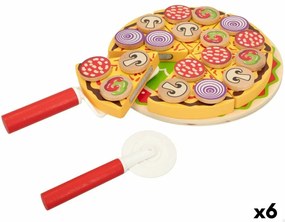 Ξύλινο Παιχνίδι Woomax Pizza 27 Τεμάχια (x6)