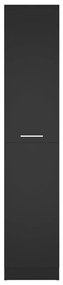 vidaXL Συρταριέρα Γενικής Χρήσης Μαύρο 30 x 42,5 x 150 από Μοριοσανίδα