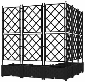 vidaXL Κηποτινάκι με Τρέλα 5 pcs Μαύρο 120 x 120 x 125.5 εκ. PP