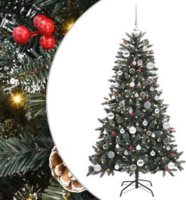 vidaXL Τεχνητό Χριστουγεννιάτικο Δέντρο με 150 LED Πράσινο 150 cm
