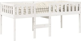 vidaXL Κρεβάτι Παιδικό Χωρίς Στρώμα Καφέ Κεριού 75x190 εκ Μασίφ Πεύκο