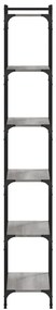 vidaXL Βιβλιοθήκη 6 Επιπέδων Γκρι Sonoma 60x30x188 εκ. Επεξεργ. Ξύλο