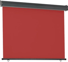 vidaXL Σκίαστρο Βεράντας Πλαϊνό Κόκκινο 125 x 250 εκ.