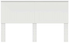 vidaXL Κεφαλάρι με κεφαλάρι Λευκό 160 cm Επεξεργασμένο ξύλο