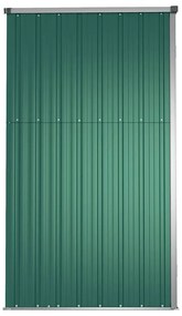 vidaXL Αποθήκη Εργαλείων Κήπου Πράσινη 161x89x161 εκ. Γαλβαν. Ατσάλι