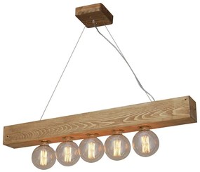 Φωτιστικό Οροφής - Ράγα HL-236-1P-5 77-3031 Benzai Wooden  Homelighting Ξύλο