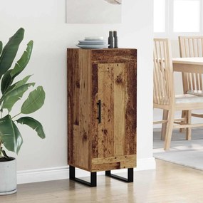 vidaXL Πλαϊνό γραφείο Παλιό Ξύλο 34,5 x 34 x 90 εκ.
