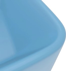 vidaXL Νιπτήρας Πολυτελής Γαλάζιο Ματ 41 x 30 x 12 εκ. Κεραμικός