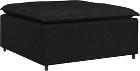 vidaXL Υποπόδιο Καναπέ Μαύρο 100 x 100 x 48 εκ.