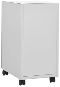 vidaXL Αρχειοθήκη Φορητή Ανοιχτή Γκρι 30 x 45 x 59 εκ. Ατσάλινη