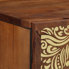 vidaXL Ντουλάπα Μπάνιου 38x33x48 εκ. Μασίφ Ξύλο Μάνγκο