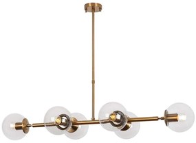 Φωτιστικό Οροφής - Ράγα Fazli 942FLG1209 110x40x35/66cm 6xE14 40W Gold Opviq
