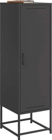 vidaXL Μπουφές Μαύρος 36x39x123 εκ. από Ατσάλι