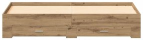 vidaXL Κρεβάτι με Συρτάρια με συρτάρι artisan δρυς 180 x 200 cm