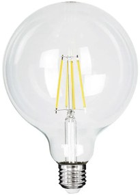 Λαμπτήρας Led Long Filament 99093 Φ12,5x13,8cm G125 E27 4W 840lm 4000K Clear GloboStar 4W