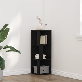 vidaXL Γωνιακό Ντουλάπι Μαύρο Δρυς 33x33x100 cm Επεξεργασμένο Ξύλο