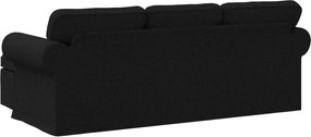vidaXL Καναπές Μαύρο 215 x 138 x 80 εκ ύφασμα